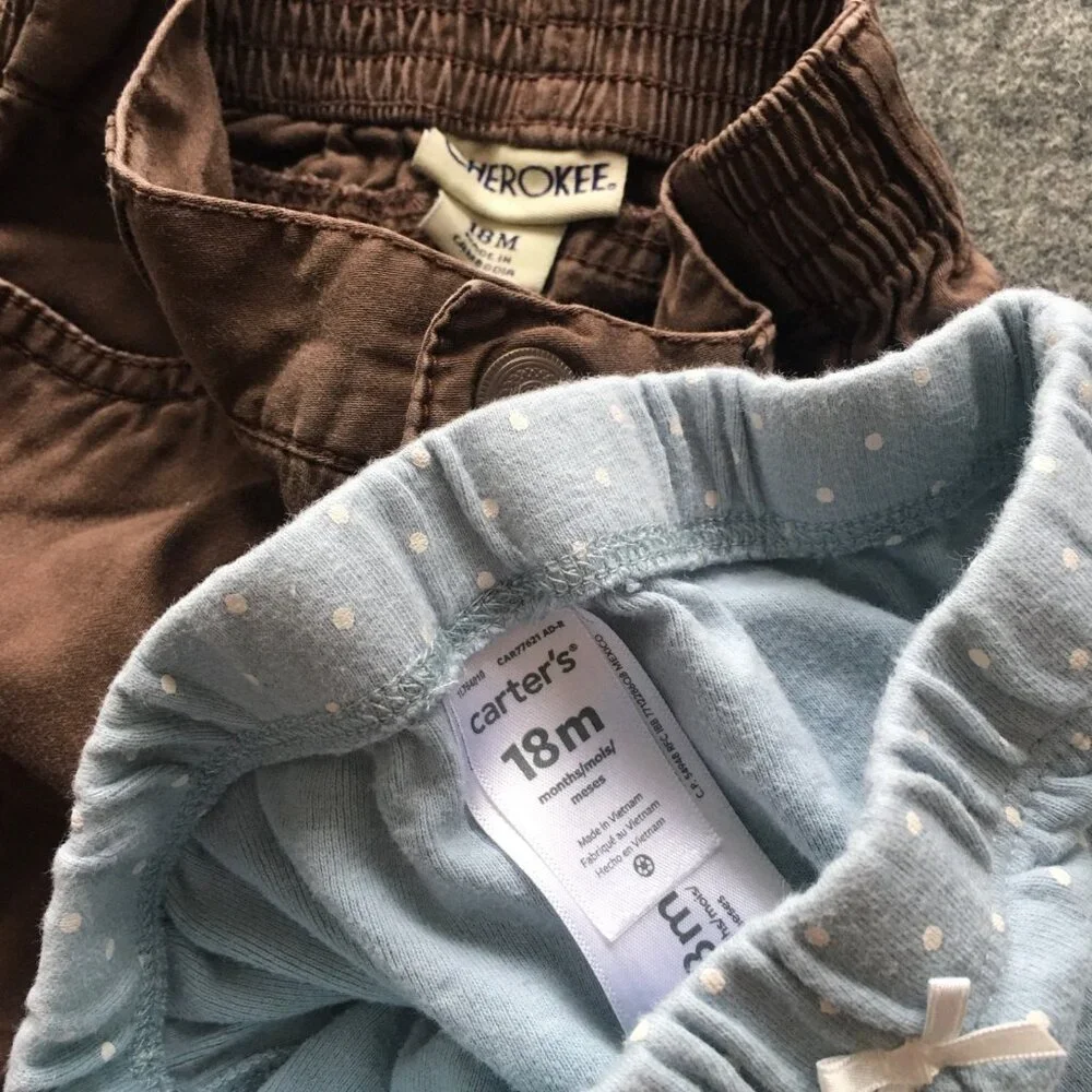 Baby Girl 18-24 Months Clothing Lot 8x‎ Pieces Bulk Winter Preppy Casual Cotton